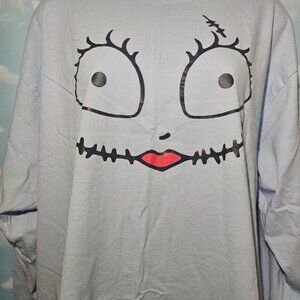 Nightmare Before Christmas Sally Face Y2K Halloween Long Sleeve T Shirt XL‎